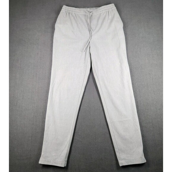 Old Navy Sweatpants Women's Size Medium Tall Light Grey Heather Soft Tie Waist - Picture 1 of 10